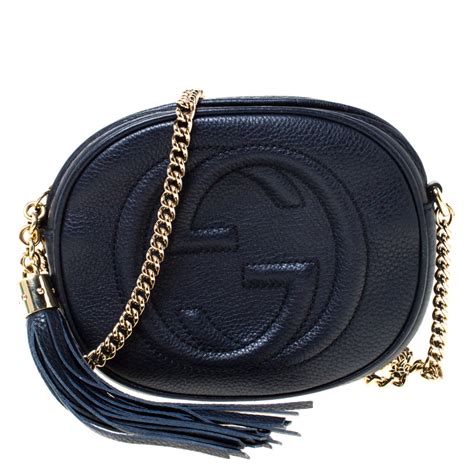 small solid navy gucci handbas|gucci mini bag saks.